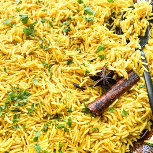 The best Aromatic Spiced Yellow Rice that is simple and fast to prepare.