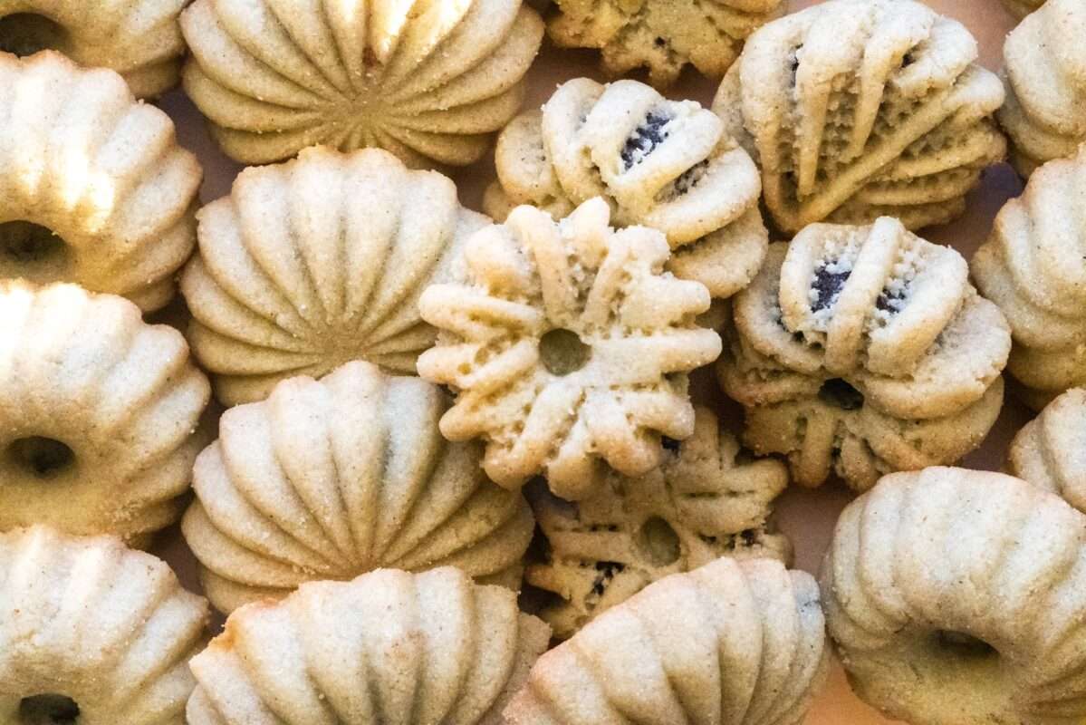 a batch of tiny pastries made with buttery dough