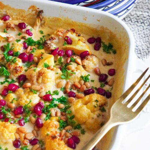 This authentic baked cauliflower with Tahini will uplift your table incredibly. Stay healthy with this mouthwatering side dish on any occasion.