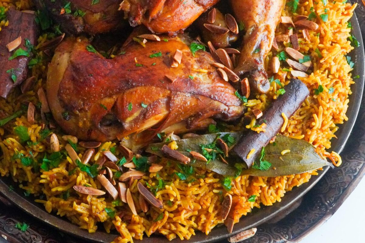 Kabsa is an amazingly flavored rice dish that is a classic Middle Eastern dish that appears on many holidays. an aromatic rice pilaf, a one-pot meal from the Arabian peninsula.
