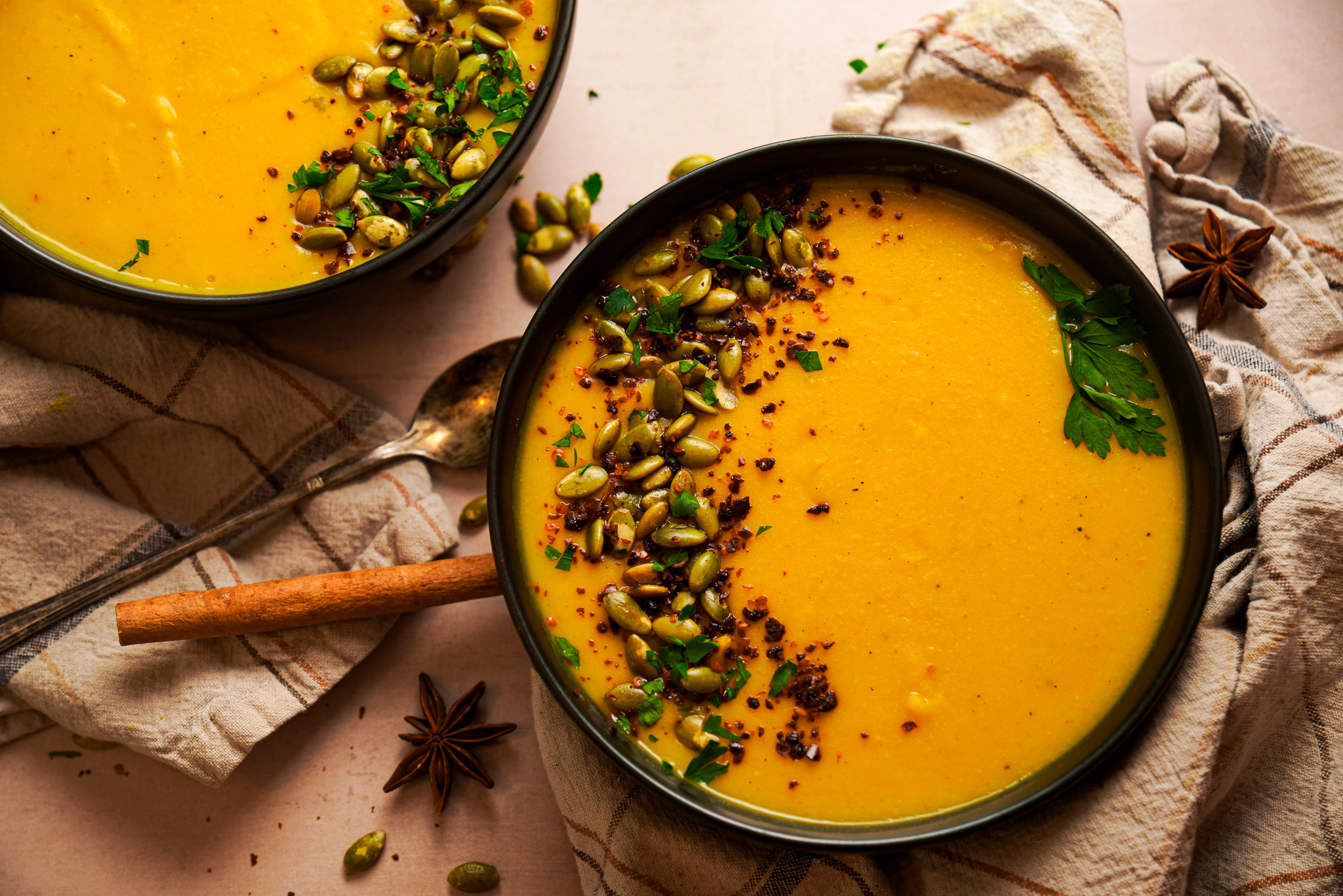 Vegan Pumpkin lentil soup