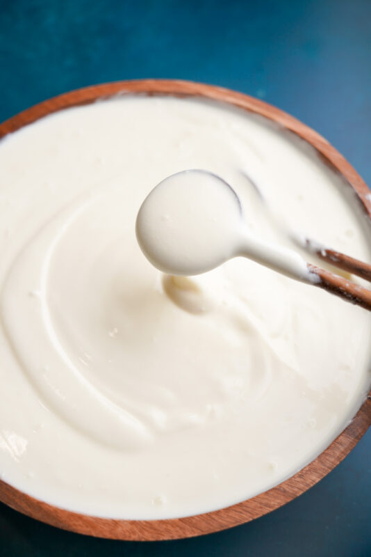 creamy and tangy arabic style yogurt
