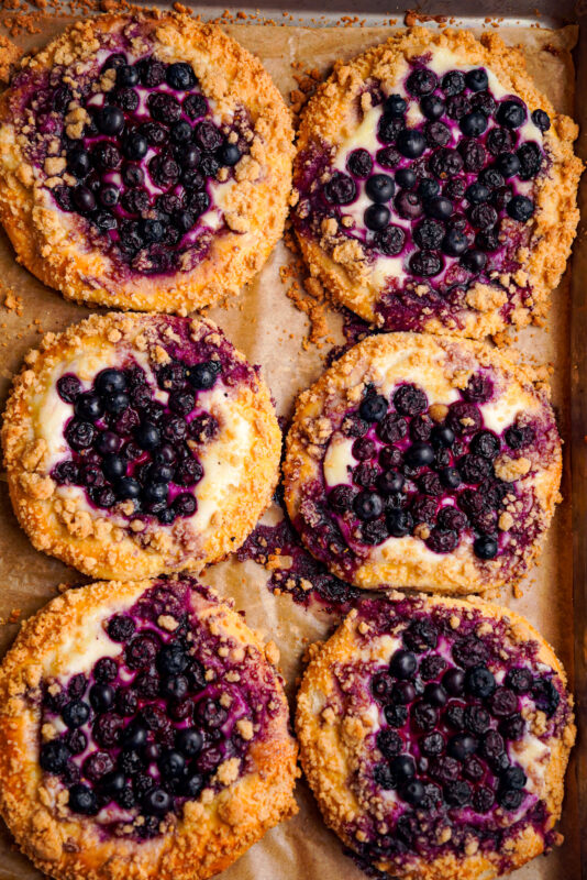 Blueberry Cheese Brioche Buns, blueberry cheesecake buns