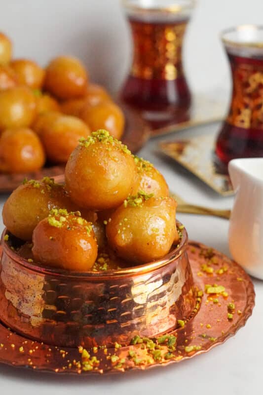 Awameh is a popular dessert served during Ramadan and other occasions. This dessert is simple to create; it requires few ingredients but tastes fantastic.