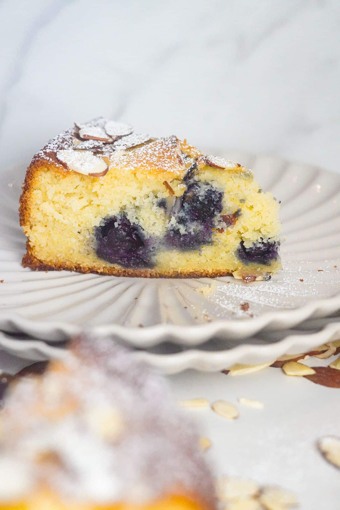 Easy Blueberry Almond Ricotta Cake - FalasteeniFoodie