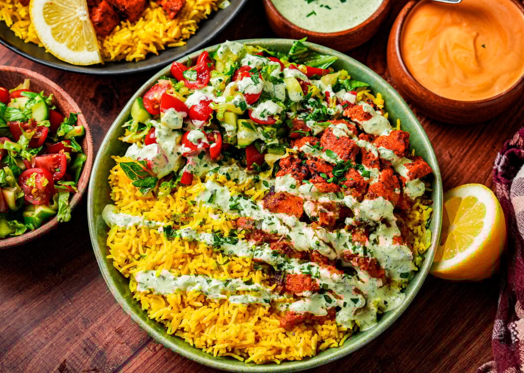 tandoori halal cart rice bowls